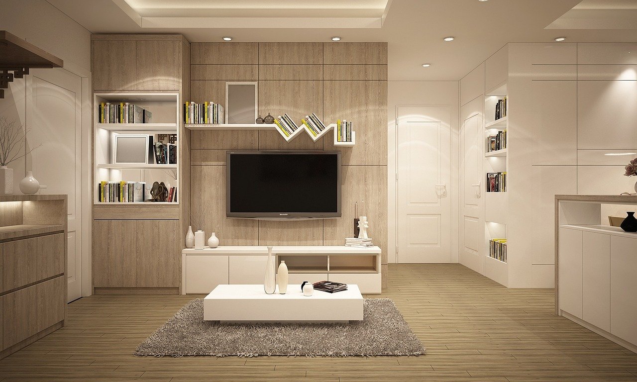 intérieur compact avec rangements intégrés